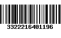 Código de Barras 3322216401196