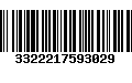 Código de Barras 3322217593029