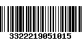 Código de Barras 3322219051015