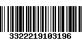 Código de Barras 3322219103196