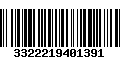 Código de Barras 3322219401391