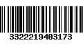 Código de Barras 3322219403173