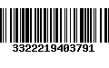 Código de Barras 3322219403791