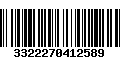 Código de Barras 3322270412589