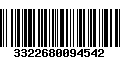 Código de Barras 3322680094542