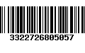 Código de Barras 3322726805057