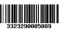 Código de Barras 3323290005089