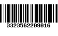 Código de Barras 3323562209016