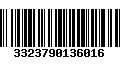 Código de Barras 3323790136016