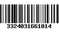 Código de Barras 3324031661014