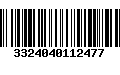 Código de Barras 3324040112477