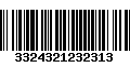 Código de Barras 3324321232313