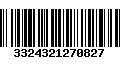 Código de Barras 3324321270827