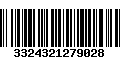 Código de Barras 3324321279028