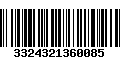 Código de Barras 3324321360085