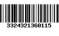 Código de Barras 3324321360115