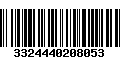 Código de Barras 3324440208053