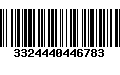 Código de Barras 3324440446783