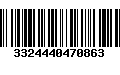 Código de Barras 3324440470863