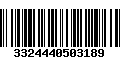 Código de Barras 3324440503189