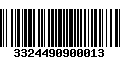 Código de Barras 3324490900013