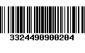 Código de Barras 3324490900204