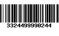 Código de Barras 3324499990244