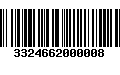 Código de Barras 3324662000008