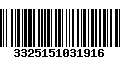 Código de Barras 3325151031916