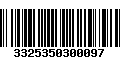 Código de Barras 3325350300097