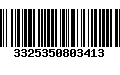 Código de Barras 3325350803413