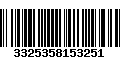 Código de Barras 3325358153251