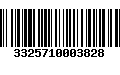 Código de Barras 3325710003828