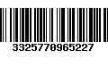 Código de Barras 3325770965227