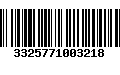 Código de Barras 3325771003218