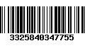 Código de Barras 3325840347755