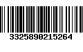 Código de Barras 3325890215264