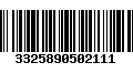 Código de Barras 3325890502111