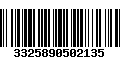 Código de Barras 3325890502135