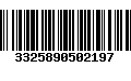 Código de Barras 3325890502197