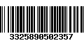 Código de Barras 3325890502357