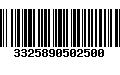 Código de Barras 3325890502500