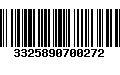 Código de Barras 3325890700272