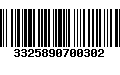 Código de Barras 3325890700302