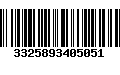 Código de Barras 3325893405051