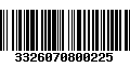 Código de Barras 3326070800225