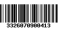 Código de Barras 3326070900413