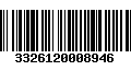 Código de Barras 3326120008946