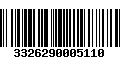 Código de Barras 3326290005110