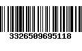 Código de Barras 3326509695118